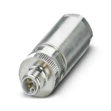 Phoenix Contact, SACC-M12MSL-4FEPL-CL SH IP65 Silver Cable Mount 5P Power Connector Plug, Rated At 16A, 63 V dc - 1080235 product image