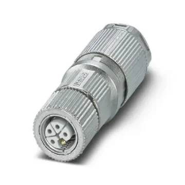 Phoenix Contact, SACC-M12FSL-4FECT-CL SH IP65 Grey Cable Mount 5P Power Connector Socket, Rated At 16A, 63 V dc - 1027478 product image