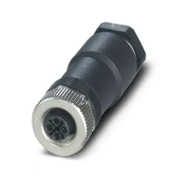 Phoenix Contact, SACC-M12FSS-3PECON-PG 9-M IP67 Black Screw Mount 4P Power Connector Socket, Rated At 12A, 630 V ac - 1107269 product image