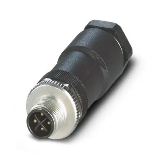 Phoenix Contact, SACC-M12MSS-3PECON-PG 9-M IP67 Black Screw Mount 4P Power Connector Plug, Rated At 12A, 630 V ac - 1107268 product image