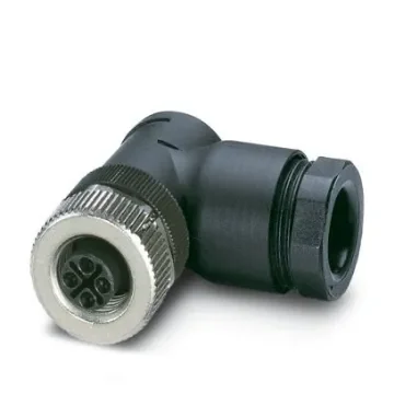Phoenix Contact, SACC-M12FRS-3PECON-PG 9-M IP67 Black Screw Mount 4P Angled Power Connector Socket, Rated At 12A, 630 V - 1107272 product image