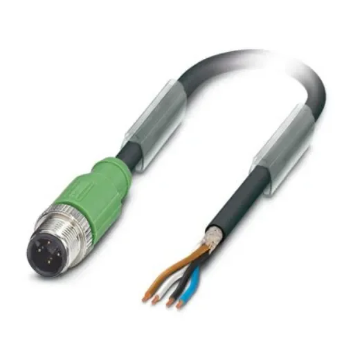 Phoenix Contact Straight Male 4 way M12 to Sensor Actuator Cable, 15m - 1519286 product image