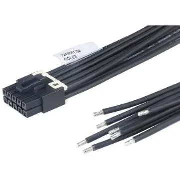 Molex 10 Way Female Crimped Terminal to 10 Way Male Pigtail Wire to Board Cable Assembly, 600mm - 2240861104 product image