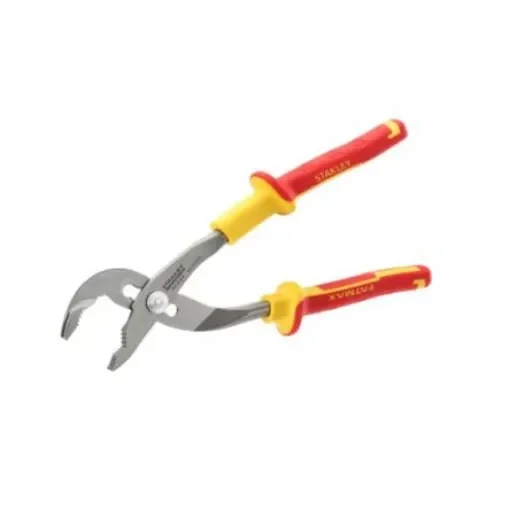 DeWALT 0-84-294 4-Piece Pliers, 250 mm Overall, Bent, Flat Tip, VDE/1000V, 10in Jaw product image