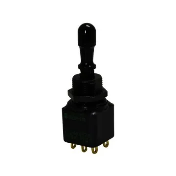 APEM Toggle Switch, Panel Mount, On-Off-On, DPST, Solder Lug Terminal, 30V dc - 12149-3VX778 product image
