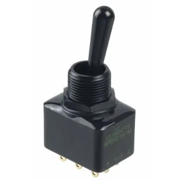 APEM Toggle Switch, Panel Mount, On-(On), DPST, Solder Lug Terminal, 30V dc - 12156X778 product image