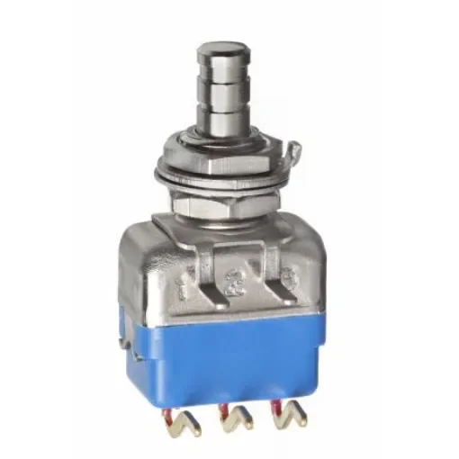 APEM 1300 Series Series Push Button Switch, On-(On), PCB, 6.35mm Cutout, SPST, 30V dc - 13435WAD2 product image