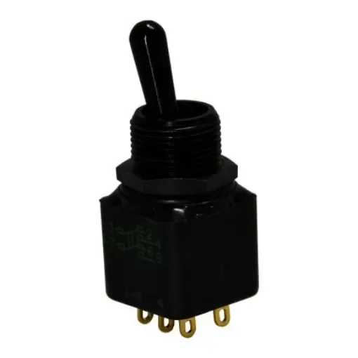 APEM Toggle Switch, Panel Mount, On-On, DPST, Solder Lug Terminal, 28V dc - 12146-12X778 product image