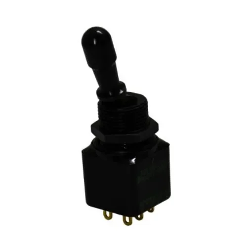APEM Toggle Switch, Panel Mount, On-On, DPST, Solder Lug Terminal, 28V dc - 12146-1VX778 product image