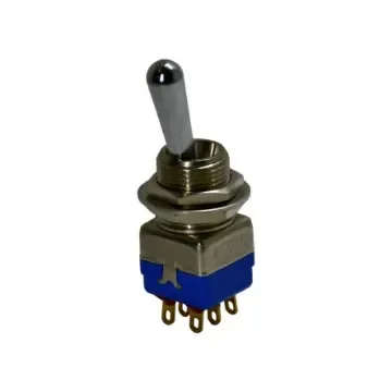 APEM Toggle Switch, Panel Mount, On-On, DPST, Solder Lug Terminal, 28V dc - 12146AD2 product image