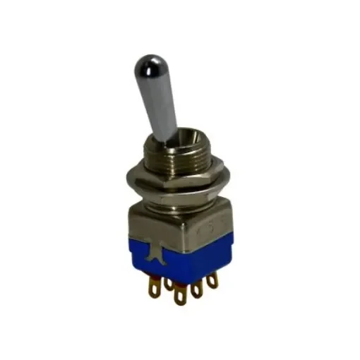 APEM Toggle Switch, Panel Mount, On-On, DPST, Solder Lug Terminal, 28V dc - 12146AD2 product image