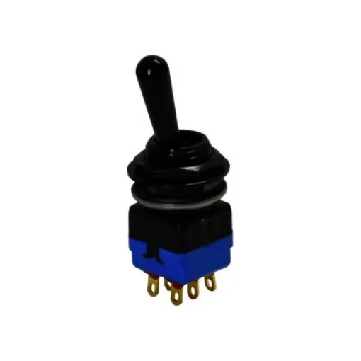 APEM Toggle Switch, Panel Mount, On-On, DPST, Solder Lug Terminal, 28V dc - 12146AD2GK product image