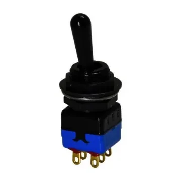 APEM Toggle Switch, Panel Mount, On-On, DPST, Solder Lug Terminal, 28V dc - 12146AGK product image