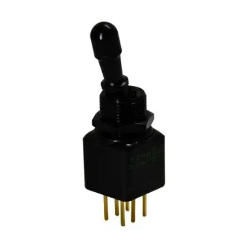 APEM Toggle Switch, Panel Mount, On-On, DPST, Solder Lug Terminal, 28V dc - 12246-2VX778 product image