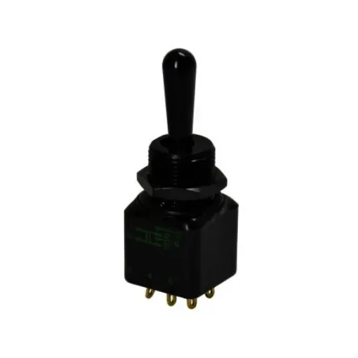 APEM Toggle Switch, Panel Mount, On-(On), DPST, Solder Lug Terminal, 30V dc - 12145X778 product image