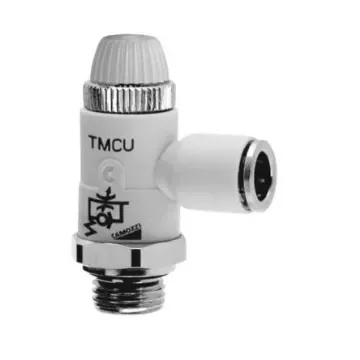 Camozzi Manual Flow Control Pneumatic Manual Control Valve TMCU Series, G 1/2, 1/2in, TMCU 978-1/2-10 product image