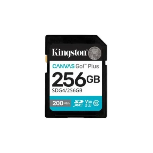 Kingston 256 GB SDXC SD Card, Class 10, U3, UHS-I, V30 - SDG4/256GB product image