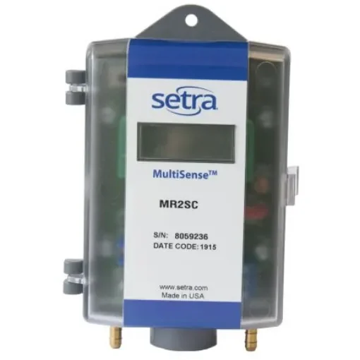 Setra MR2UA Series Pressure Sensor, 100Pa Min, 1000Pa Max, Voltage Output, Differential Reading product image