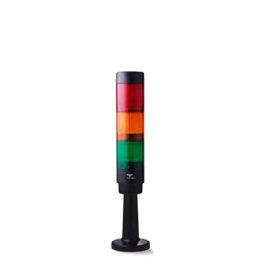 AUER Signal CT5 Series Amber, Green, Red Signal Tower, 3 Lights, 24 V, Tube Mounted - CT5-Q08 product image