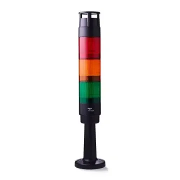AUER Signal CT5 Series Amber, Green, Red Signal Tower, 3 Lights, 24 V, Tube Mounted - CT5-Q10 product image