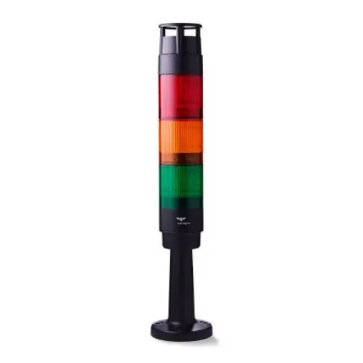 AUER Signal CT5 Series Amber, Green, Red Signal Tower, 3 Lights, 24 V, Tube Mounted - CT5-Q10 product image