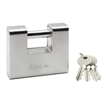 Master Lock Padlock Weatherproof Zinc Padlock, Keyed Alike, 12mm Shackle, 90mm Body - 690EURD product image