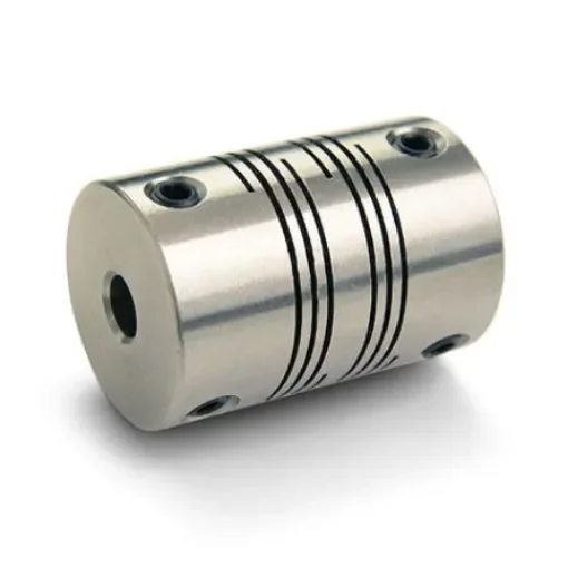 Ruland Beam Coupling, 31.8mm Outside Diameter, 15mm Bore, 44.5mm Length Flexible Beam Coupling - FSMR32-15-15-SS product image