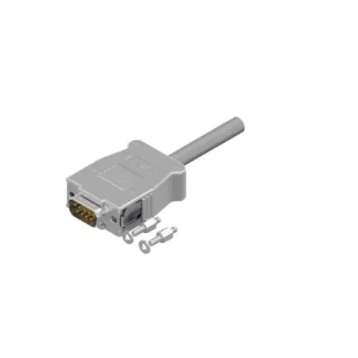 Amphenol Industrial 16-5123 9 Way Cable Mount D-sub Connector Plug, with Snap locks - 16-512350 product image