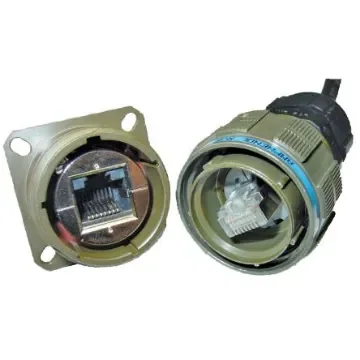 Amphenol Socapex RJFTV Series Male Ethernet Connector, Panel Mount, Cat6 Straight 1 Port 8 -Way - RJFTVX6MN product image