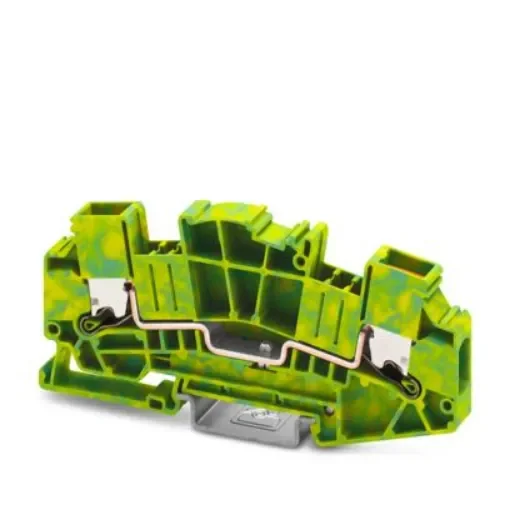 Phoenix Contact 1446171 Green, Yellow, 6mm², 2-Level, Push In Termination, Fused product image