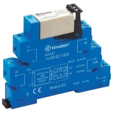 Finder 38 Series Interface Relay, DIN Rail Mount, 12V ac/dc Coil, DPDT, 2-Pole - 38.52.0.012.0060 product image