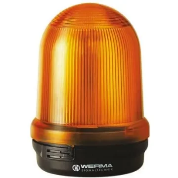Werma RM 829 Series Yellow Flashing Beacon, 24 V dc, Surface Mount, LED Bulb, IP65 - 829.320.55 product image