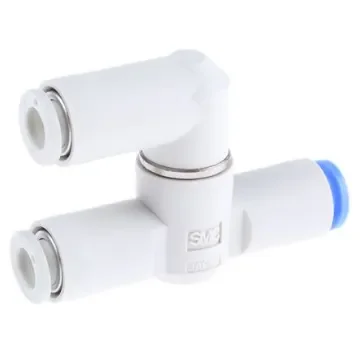 SMC VR12 Series, Pneumatic Shuttle Valve OR Logic Function 6mm Tube, Tube Connection, 1 MPa Max Operating Pressure - VR1210F-06 product image