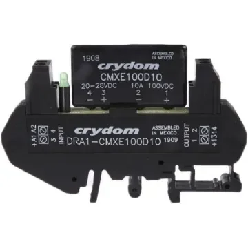 Sensata Crydom DRA Series Solid State Interface Relay, 28 V dc Control, 8 A Load, DIN Rail Mount - DRA1-CMXE100D10 product image