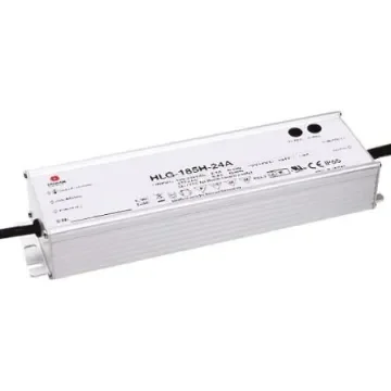 MEAN WELL LED Driver, 36V Output, 187.2W Output, 5.2A Output, Constant Voltage Dimmable - HLG-185-36ARS product image