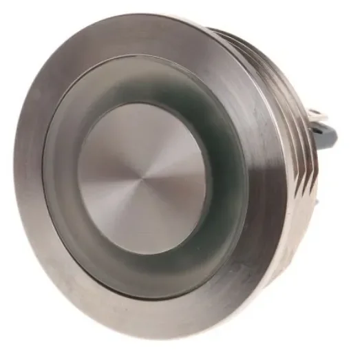 Schurter Illuminated Push Button Switch, Momentary, Panel Mount, 30mm Cutout, SPST, Blue LED, 250V ac, IP40 - 1241.6664.1124000 product image