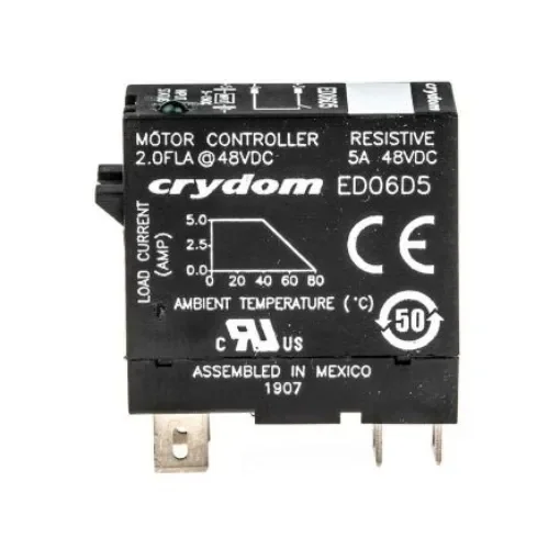 Sensata Crydom ED Series Solid State Relay, 5 A Load, DIN Rail Mount, 48 V dc Load, 15 V dc Control - ED06D5 product image
