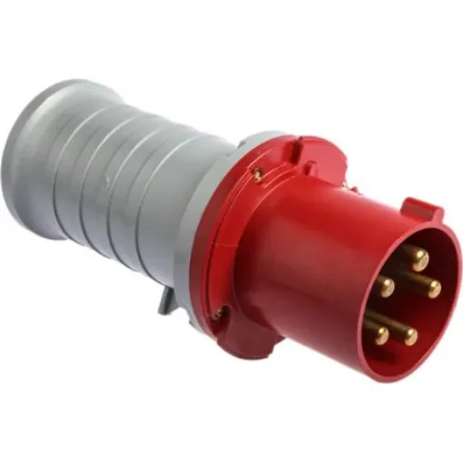 Amphenol Industrial, Tough & Safe IP44 Red Cable Mount 3P + N + E Industrial Power Plug, Rated At 63A, 415 V - 2CMA166764R1000  463P6 product image