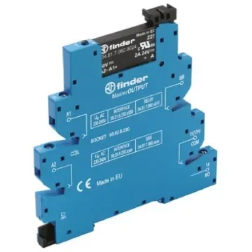 Finder Series 39 Series Solid State Interface Relay, 26.4 V dc Control, 6 A Load, DIN Rail Mount - 39.20.7.024.9024 product image