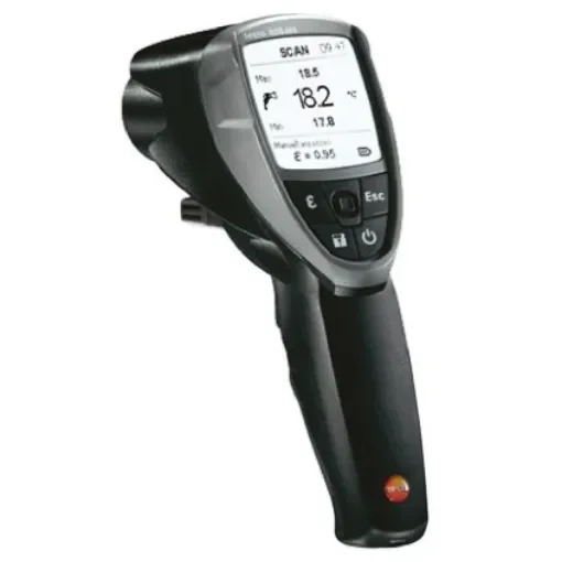 Testo 835-H1 Infrared Thermometer, -30°C Min, +600°C Max, ±1 °C, ±1.5 °C, ±2.5 °C Accuracy, °C Measurements - 0560 8353 product image