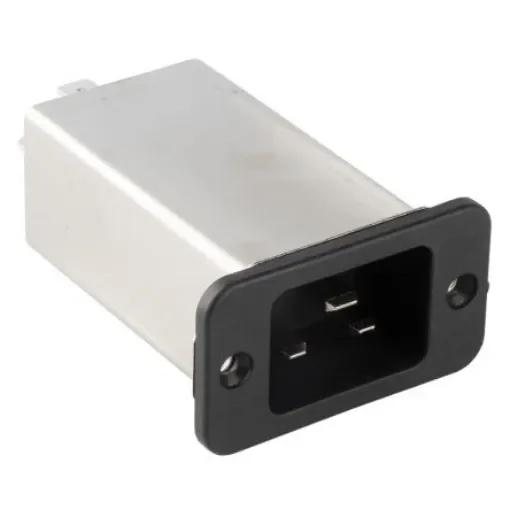 EPCOS 16A, 250 V ac/dc Panel Mount IEC Inlet Filter B84771A0016A000, Tab product image
