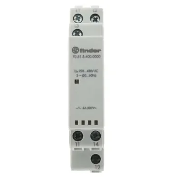 Finder Voltage Monitoring Relay, 3 Phase, SPDT, DIN Rail - 70.61.8.400.0000 product image
