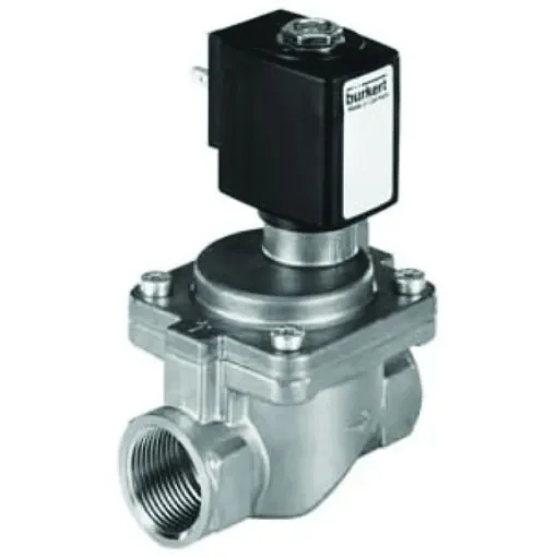 Burkert Solenoid Valve 222000, 2 port(s) , NC, 230 V ac, 1in product image