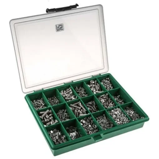 RS PRO Stainless Steel 2475 Piece Torx Drive Screw/Bolt, Nut & Washer Kit - 8199004 product image