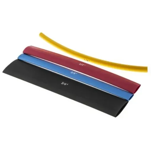 Alpha Wire Heat Shrink Tubing Kit, Black 6.35mm Sleeve Dia. x 152mm Length 2:1 Ratio, FIT Shrink Tubing Series - F221MS/2 BK032 product image