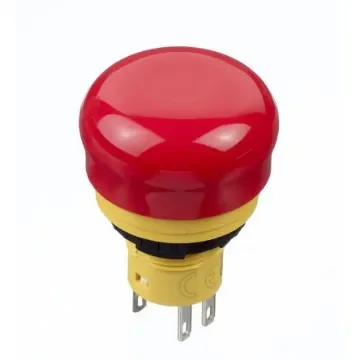 Idec Emergency Stop Push Button, Panel Mount, 16.2mm Cutout, SPDT, IP65 - AB6E-3BV02PTRH product image