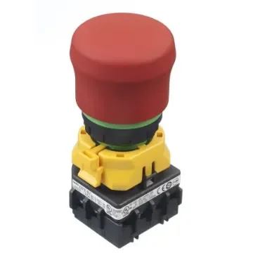 Idec XW1E Series Emergency Stop Push Button, Panel Mount, 22mm Cutout, 4PST, IP65 - XW1E-BV4TG04MFR product image