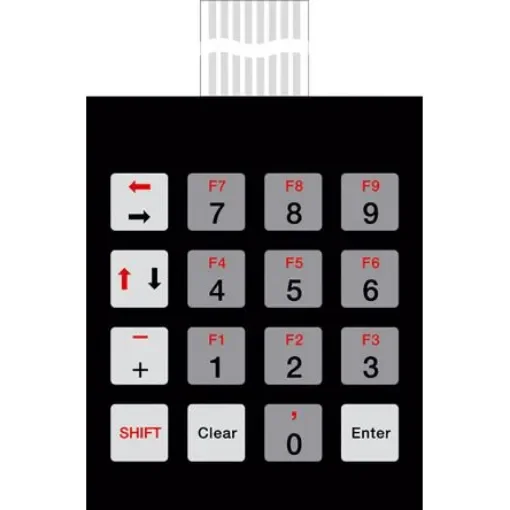 Bopla IP65 16 Key Copper Membrane Keypad - 70347516 FT 75016 D product image