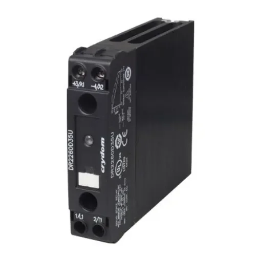Sensata Crydom Solid State Relay, 20 A Load, DIN Rail Mount, 600 V rms Load, 32 V dc Control - DR2260D20V product image