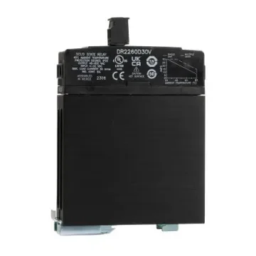 Sensata Crydom DR22 Series Solid State Relay, 30 A Load, DIN Rail Mount, 600 V rms Load, 32 V dc Control - DR2260D30V product image